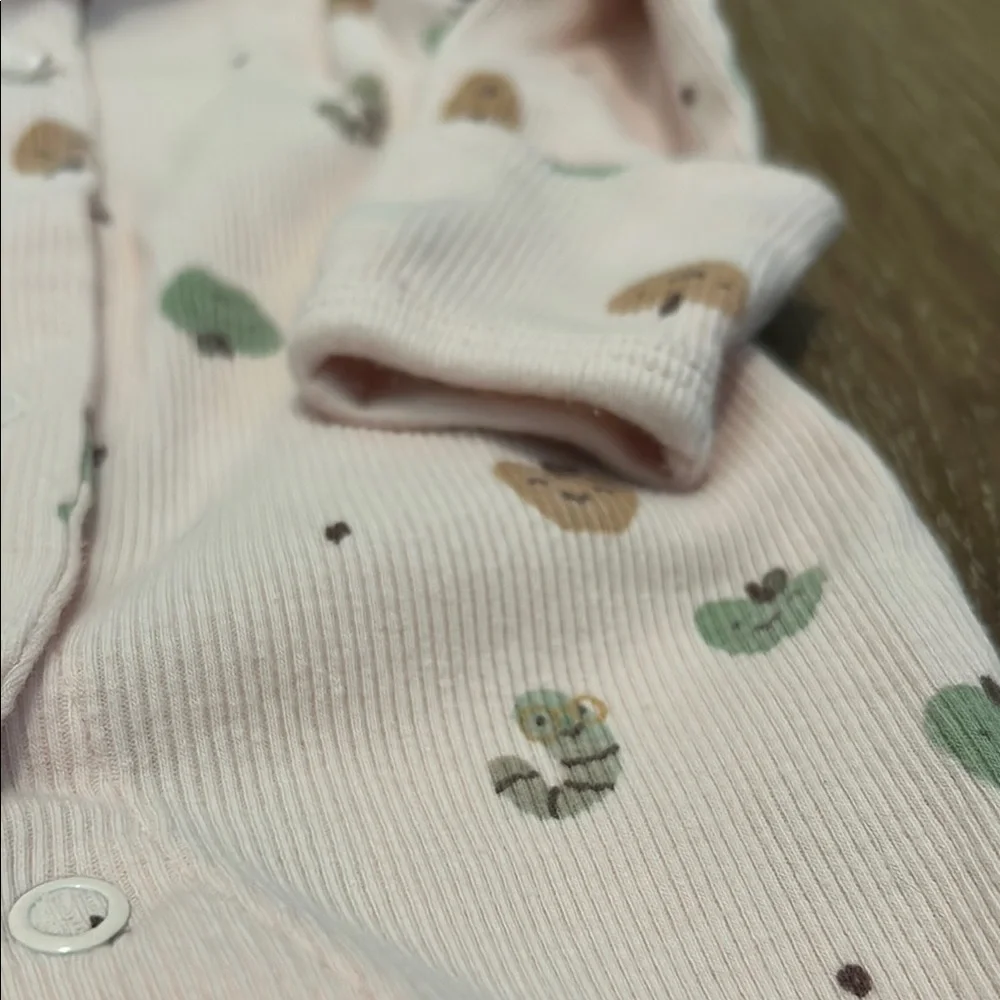 Carter's Pink and Green Footie One Piece